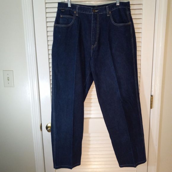 Vintage Sean John Jeans 34 Baggy Straight Skater Hip Hop 34X30 Hong Kong Hemmed - Picture 2 of 15